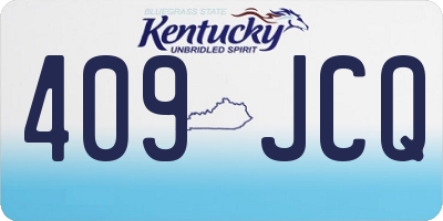 KY license plate 409JCQ