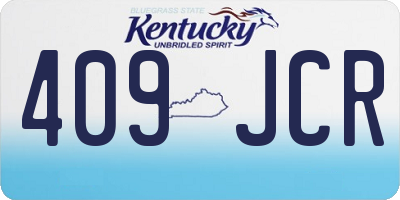 KY license plate 409JCR