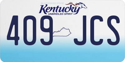 KY license plate 409JCS