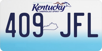 KY license plate 409JFL