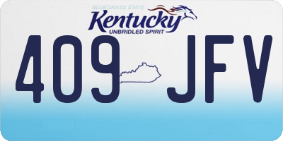 KY license plate 409JFV