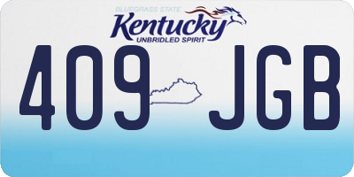 KY license plate 409JGB