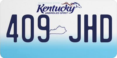 KY license plate 409JHD