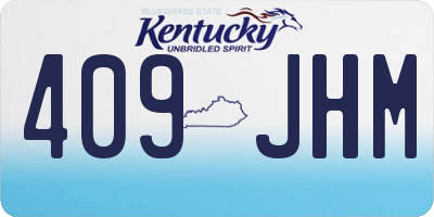 KY license plate 409JHM