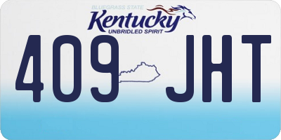 KY license plate 409JHT