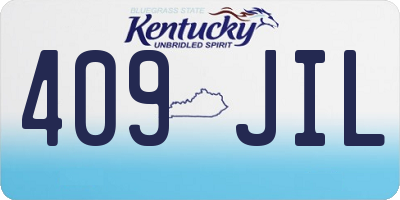 KY license plate 409JIL