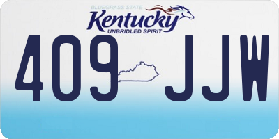 KY license plate 409JJW