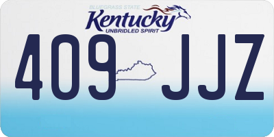 KY license plate 409JJZ