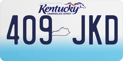 KY license plate 409JKD