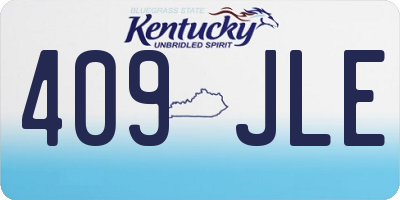 KY license plate 409JLE