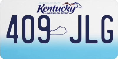 KY license plate 409JLG