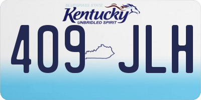 KY license plate 409JLH