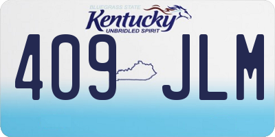 KY license plate 409JLM