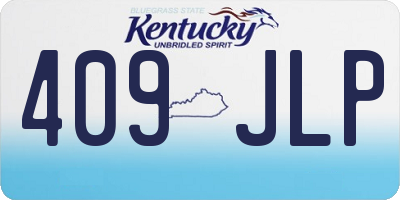 KY license plate 409JLP