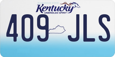 KY license plate 409JLS