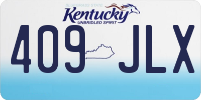 KY license plate 409JLX
