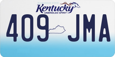 KY license plate 409JMA
