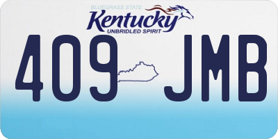 KY license plate 409JMB