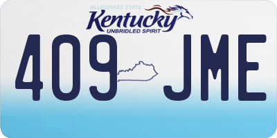 KY license plate 409JME