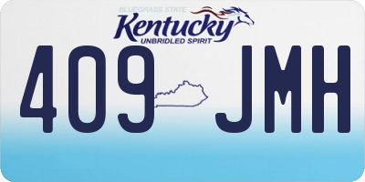KY license plate 409JMH