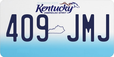 KY license plate 409JMJ