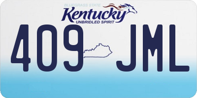 KY license plate 409JML