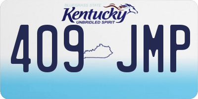KY license plate 409JMP