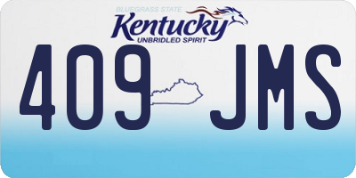 KY license plate 409JMS