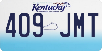 KY license plate 409JMT
