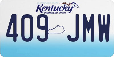 KY license plate 409JMW
