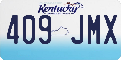 KY license plate 409JMX