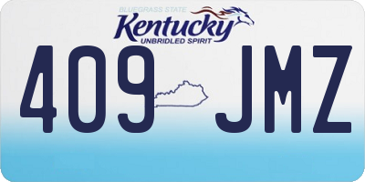 KY license plate 409JMZ