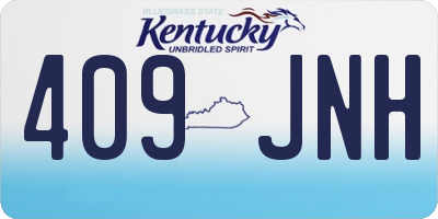 KY license plate 409JNH