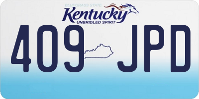 KY license plate 409JPD
