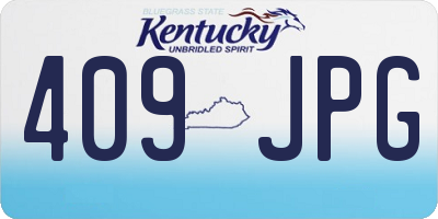 KY license plate 409JPG