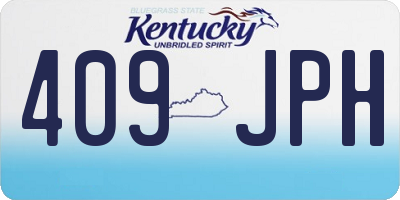 KY license plate 409JPH