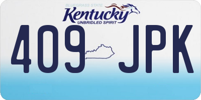 KY license plate 409JPK