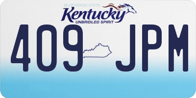 KY license plate 409JPM