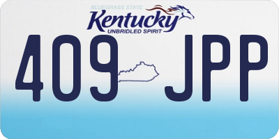 KY license plate 409JPP