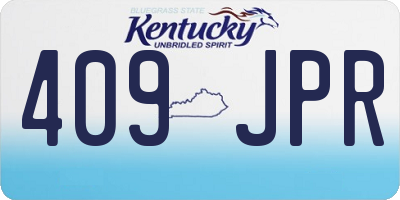 KY license plate 409JPR