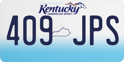 KY license plate 409JPS