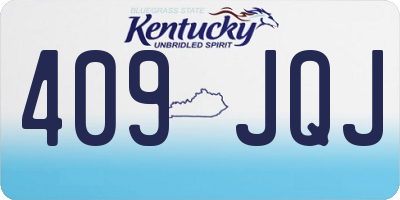 KY license plate 409JQJ