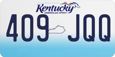 KY license plate 409JQQ