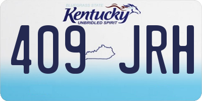 KY license plate 409JRH