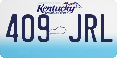 KY license plate 409JRL