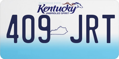 KY license plate 409JRT