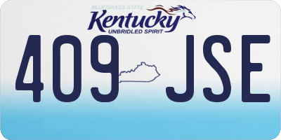 KY license plate 409JSE