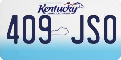 KY license plate 409JSO