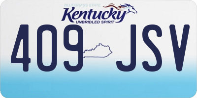 KY license plate 409JSV