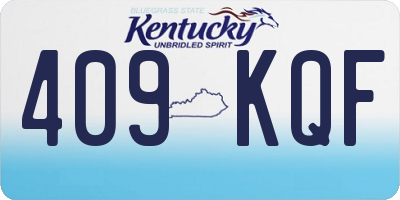KY license plate 409KQF